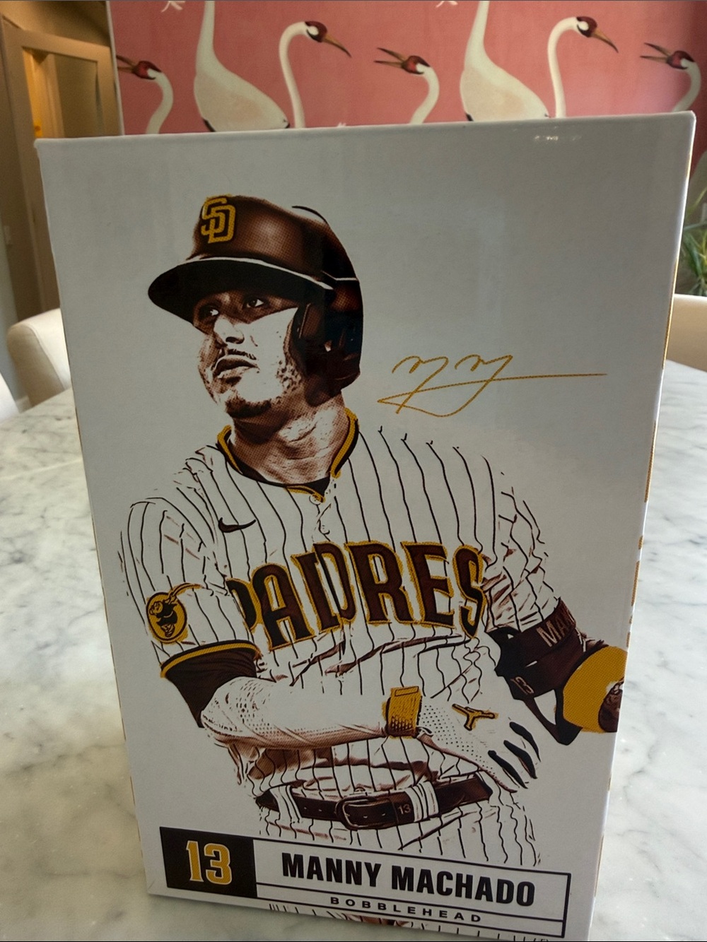 Unopened QuidelOrtho Manny Machado Bobblehead Box - White